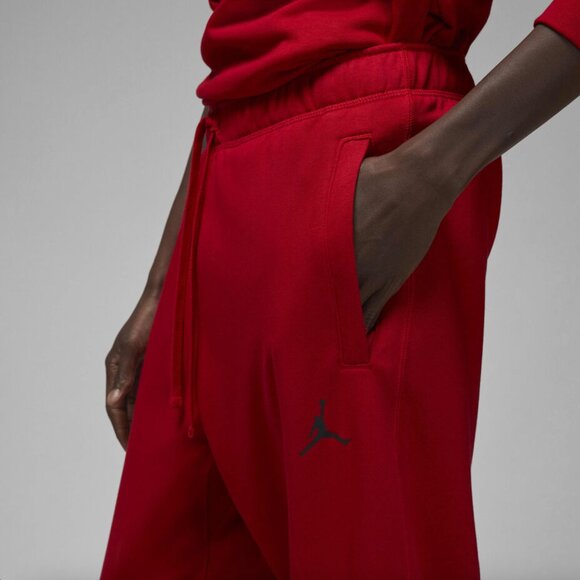NEW with Tags Nike Jordan Dri-FIT Sport Men's Fleece Trousers Red/Black Large - Picture 3 of 5